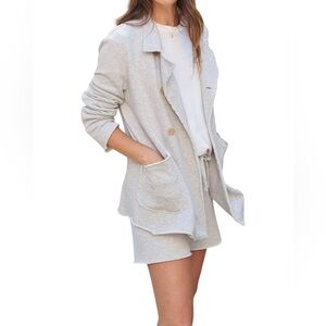 Frank & Eileen NWD Belfast Sweatshirt Peacoat Gray Melange Size S